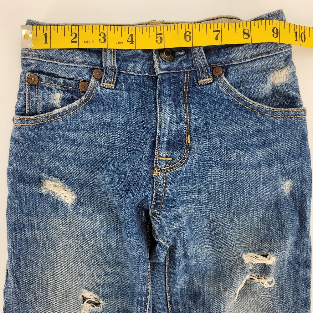 Gap Baby Toddler Jeans Distressed Straight Leg Denim Adjustable Waist Size 2T